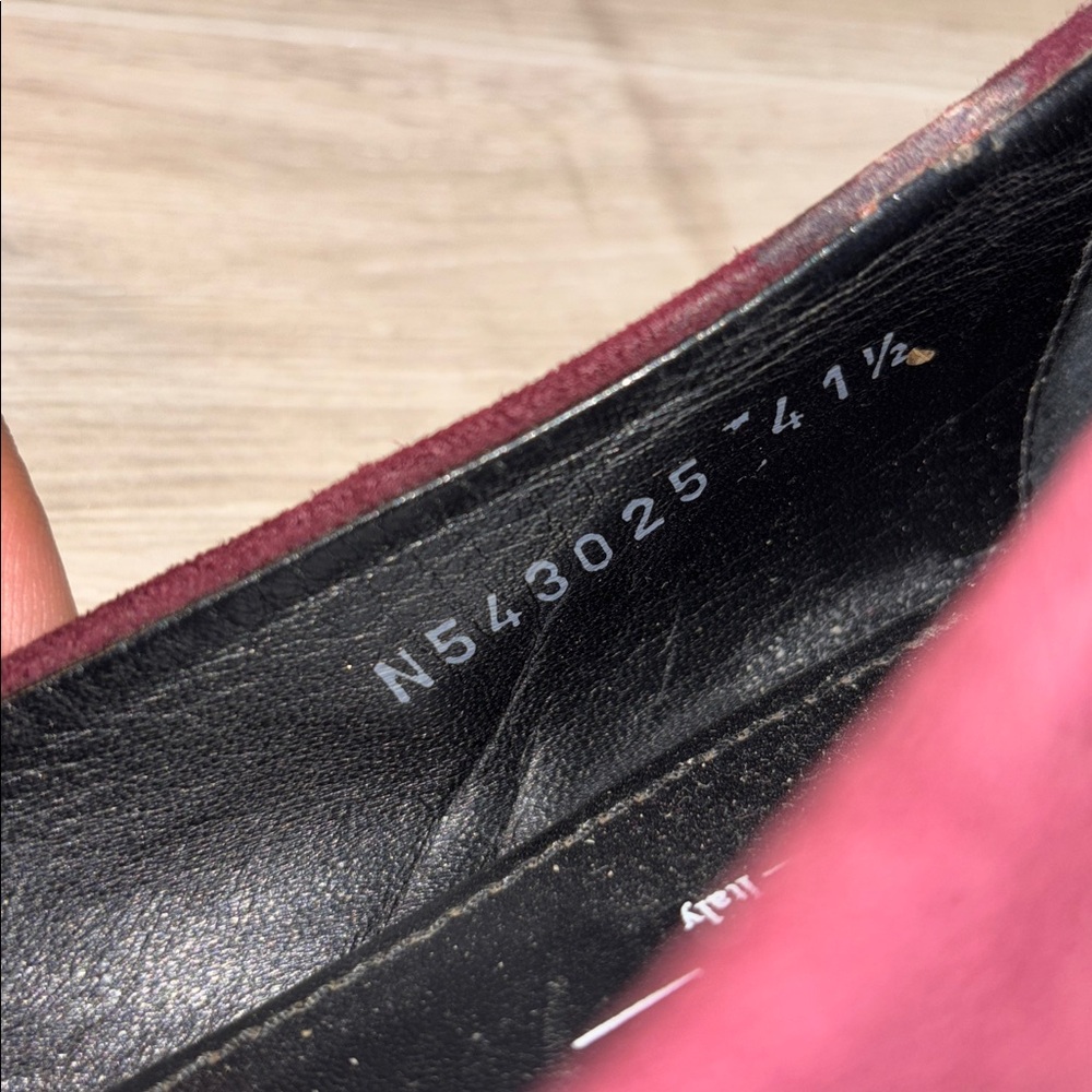 AGL Plum Suede Flat Loafers - Picture 9 of 9